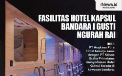 Infografis Fasilitas Hotel Kapsul Bandara I Gusti Ngurah Rai