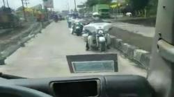 Viral, Rombongan Moge Diduga Melawan Arus saat Lewat Jalur Pantura Batang