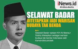 Infografis Selawat Badar Ditetapkan Jadi Warisan Budaya Tak Benda Bertepatan Hari Santri 2022