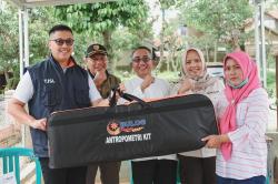 Dukung Program Desa Sejahtera BUMN, BULOG Aksi Berbagi Serahkan Bantuan Antropometri Kit