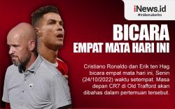 Infografis Cristiano Ronaldo dan Erik ten Hag Bicara Empat Mata Hari Ini