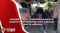 Momen Polisi Lumpuhkan Pria di Maros yang Banting Bayi 3 Bulan Viral di Medsos