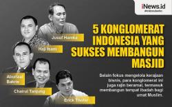 Infografis 5 Konglomerat Indonesia yang Sukses Membangun Masjid