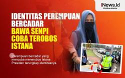 Infografis Identitas Perempuan Bercadar Bawa Senpi Coba Terobos Istana