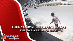 Lupa Cabut Kunci, Sepeda Motor Dibawa Kabur Pencuri