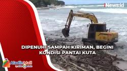 Dipenuhi Sampah Kiriman, Begini Kondisi Pantai Kuta