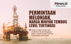 Infografis Permintaan Melonjak, Harga Minyak Tembus Level Tertinggi