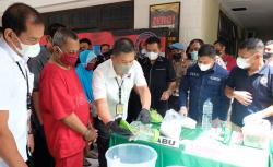  Polda Jateng Musnahkan 3,4 Kg Barang Bukti Sabu Jaringan Internasional