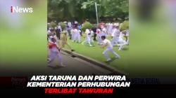 Aksi Taruna dan Perwira Kementerian Perhubungan Terlibat Tawuran di Kawasan Monas