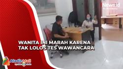 Viral! Tak Lolos Tes Wawancara Panwascam, Wanita Luapkan Emosi di Kantor Bawaslu Nias Selatan