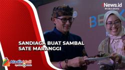 Hadiri Puncak KaTa Kreatif di Purwakarta, Menparekraf Sandiaga Ditantang Buat Sambal Sate Maranggi