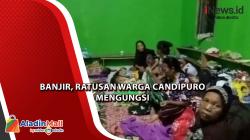 Banjir Setinggi 1 Meter Ratusan Warga di Candipuro Lamsel Mengungsi