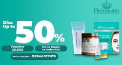 Beli Dermaster di AladinMall Jadi Lebih Murah, Ada Diskon s.d 50% + Ekstra Voucher Rp20.000 + Gratis Ongkir!