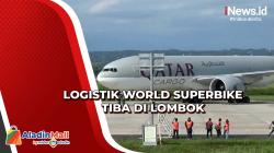 Logistik World Superbike Seberat 81,820 Ton Tiba di Lombok