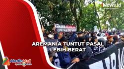Aremania Geruduk Kejari Kota Malang, Tuntut Berkas Penyidikan Ditolak