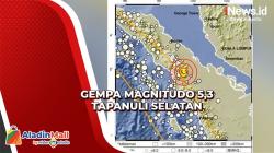 Gempa Magnitudo 5,3 Guncang Tapanuli Selatan, Tidak Berpotensi Tsunami