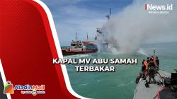 4 Tugboat Dikerahkan TNI AL Bantu Pemadaman Api Kapal MV Abu Samah