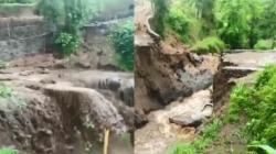 Ngeri, Arus Deras Sungai di Lotim Terjang Jembatan hingga Putus