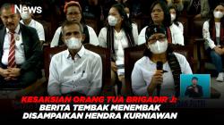 Kesaksian Orang Tua Brigadir J: Berita Tembak Menembak Disampaikan Hendra Kurniawan