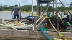 Polisi Tangkap 5 Penambang Liar di Bangka Barat, Barang Bukti 14,9 Kilogram Timah