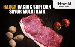 Infografis Harga Daging Sapi dan Sayur Mulai Naik