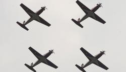 Atraksi The Jupiters TNI AU Meriahkan Indo Defence 2022 di Halim Perdanakusuma