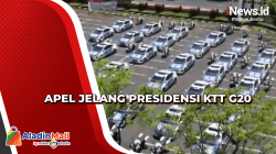 Jelang KTT G20, Personel Gabungan Polantas Ikuti Apel Kesiapan Puri Agung 2022