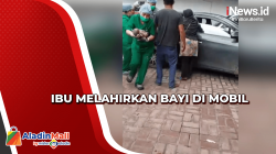 Detik-Detik Ibu di Asahan Melahirkan Bayi di Mobil