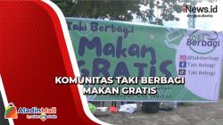 Komunitas TAKI Bagikan Makanan Gratis untuk Warga Kurang Mampu