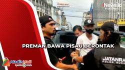 Razia, Preman Bawa Pisau Berontak ketika Diamankan Polisi di Palembang