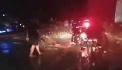 Bendungan Sungai Cidamar Cidaun Jebol, Jalan Provinsi Cianjur-Garut Terputus<