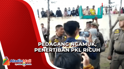 Dagangannya Disita, Penertiban PKL di Kawasan Wisata Pantai Cimpago Padang Ricuh