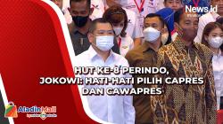 Hadiri HUT ke-8 Perindo, Jokowi Ingatkan Hati-Hati Tentukan Capres dan Cawapres