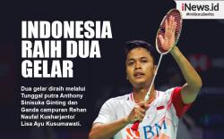 Infografis Indonesia Raih 2 Gelar Juara Hylo Open 2022