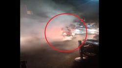 Viral Aksi Bule Burn Out di Badung Bali, Asap Motor Penuhi Jalanan Sampai Bikin Macet