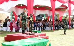 Brigjen TNI Perlindungan Hutagalung Pimpin Upacara Penutupan TNI Manunggal Membangun Desa