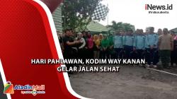 Hari Pahlawan, Kodim Way Kanan Gelar Jalan Sehat