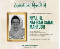 Mustasyar PBNU Wafat, Ini Profil Biodata Nyai Hj Nafisah Sahal Mahfudh