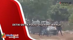 Detik-Detik Polisi Diserang Warga saat Tangkap  Pengedar Narkoba di Lampung