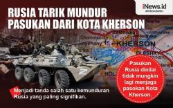 Infografis Pasukan Rusia Ditarik dari Kherson