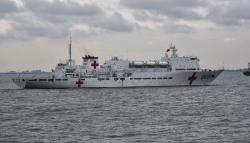 Kapal Rumah Sakit China Merapat ke Teluk Jakarta