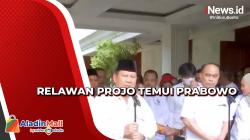 Relawan Projo Temui Prabowo di Kediamannya, Sampaikan Aspirasi Masyarakat