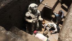 Penemuan Arca saat Ekskavasi di Situs Adan-Adan Kediri