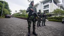 TNI Jaga Ketat Kawasan Nusa Dua Bali 