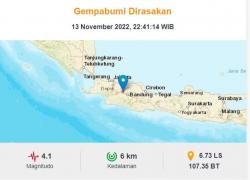 Gempa Terkini M 4,1 Guncang Purwakarta, Pusat Getaran di Darat