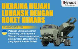 Infografis Ukraina Hujani Desa di Luhansk dengan Roket HIMARS Kiriman AS