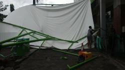 Hujan Deras dan Angin Kencang Robohkan Kanopi RSUD Kanjuruhan, Layanan Terganggu