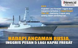 Infografis AL Inggris Tambah 5 Kapal Perang Fregat