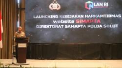 Kapolda Sulut Launching Website Simapta, Masyarakat Bisa Manfaatkan untuk Lapor Kejadian Kamtibmas
