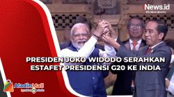 KTT G20 Resmi Ditutup, Presiden Jokowi Serahkan Estafet Presidensi KTT G20 ke India